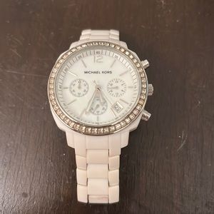 White Michael Kors watch